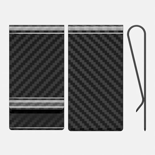 Travelambo TRA2902 Carbon Fiber Money Clip Front Pocket Wallet Minimalist Wallet Slim Wallet Credit Business Card Holder  thumb #6