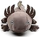 Uni-Toys Original Axolotl (braun-grau) - 32 cm (Länge) - Plüsch-Wassertier - Plüschtier, Kuscheltier