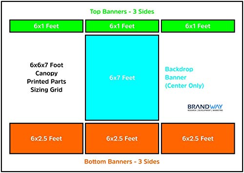 Image of 6x6x7 ft. Canopy - Tetron Waterproof, Foldable & Portable for Advertisement, Pop-up Shop, Outdoor Display, Product Promotion | UV Protection | Quick Setup | Versatile Usage (Yellow)