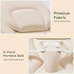 Baby Swings for Infants, Electric Infant Swing with Remote Control, Portable Baby Swing with 5-Point Harness, 5 Speeds, and 10 Preset Lullabies (Adapter Included) - Image 4