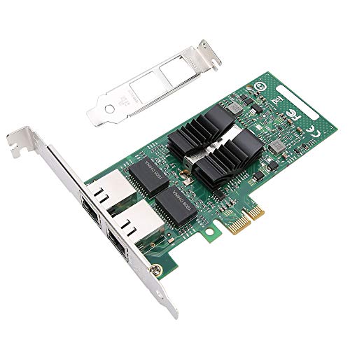 Carte réseau gigabit double port PCI-E pour serveur sans disque et PC 1000 Mbps