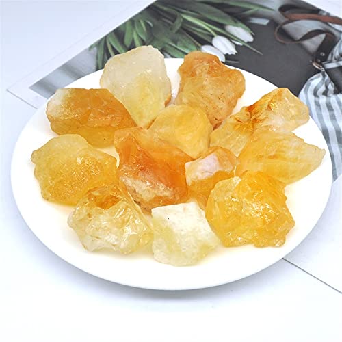 Citrine naturelle de guérison en vrac, pierres de quartz pour lithothérapie 300g
