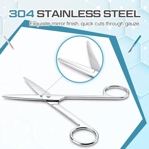 Relaxweex 5 Pack Advanced Dissection Kit, Each Include 35 Pcs Stainless Steel Surgical Instruments Scalpel Knife Handle Blades Biology Lab Anatomy Dissecting Set for College Medical Veterinary Student - Thumbnail 5