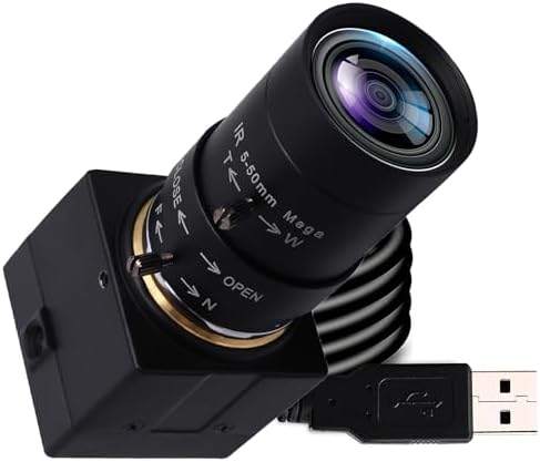 Svpro 5MP USB Camera with 5-50mm Zoom Lens, High Speed 5 Megapixels 30fps Manual Focus Webcam for Computer, 10X Optical Zoom IMX335 UVC Security Cam for Windows, Linux, MacOS, Android