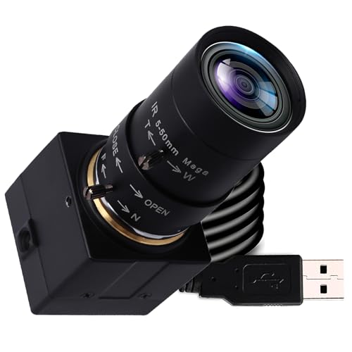 Svpro 4K USB Webcam with Zoom 5-50mm Manual Lens,10X Optical Zoon Camera for Computer Laptop,UVC Free Driver Industrial Camera with IMX415 Sensor