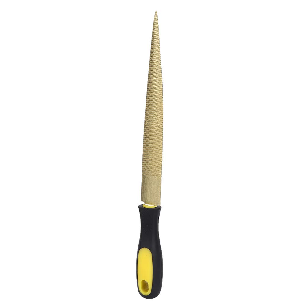 SIXRUN Raspa per Legno Affusolata Strumento per la Lavorazione del Legno da Falegname per Prodotti in Grezzo, Lima in Oro da 6 Pollici per Scultura di Modelli (#3)