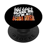 Tu ne peux pas me faire peur, je suis un plongeur, plongée sous-marine en eau libre PopSockets PopGrip Interchangeable
