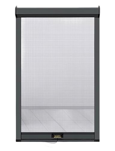 Paravento retrattile in alluminio per il bagno, con rullo estraibile fai da te con rete fine per privacy e ventilazione in piccole finestre