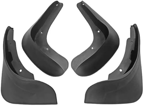 4 unidades de aletas de barro para automóvil, compatibles con Volkswagen VW Polo Mk4 2005-2009 9N3 guardabarros delantero trasero protector contra