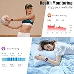 Smart Watch for Women Men, 1.96" Fitness Tracker Running Watch (Answer/Make Call), IP68 Waterproof, Pedometer, Sleep/Step/Activity/Heart Rate Monitor, 110+ Sport Modes Smartwatch for Adroid iOS, Pink - Image 4