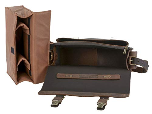 Ruitertassen Fototasche Leder groß Kameratasche Ranger braun Umhängetasche Classic aus starkem robustem Sattelleder – Bild 5