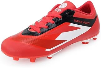 Bacca Bucci Mens "Strike X" Firm Ground Football Shoes|Lightweight Soccer Cleats with High-Traction Studs
