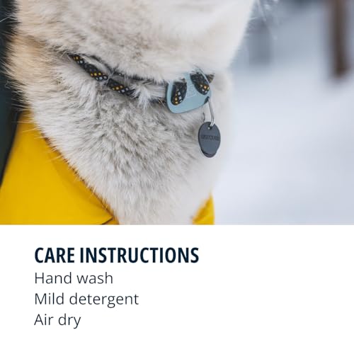 RUFFWEAR Knot-a-Collar mittelgroßes Hundehalsband, Kletterseil, verstellbar und stark für Spaziergänge mit dem Hund, Größe M (36–50 cm), Blauer Pool