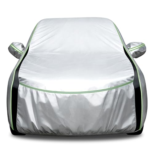 Cartist 420d Car Cover Fits for Toyota RAV4 1994-2025 2026, SUV Car Cover for RAV4 Accessories, Outdoor Waterproof Oxford, with Zipper & Reflective Safety Strips