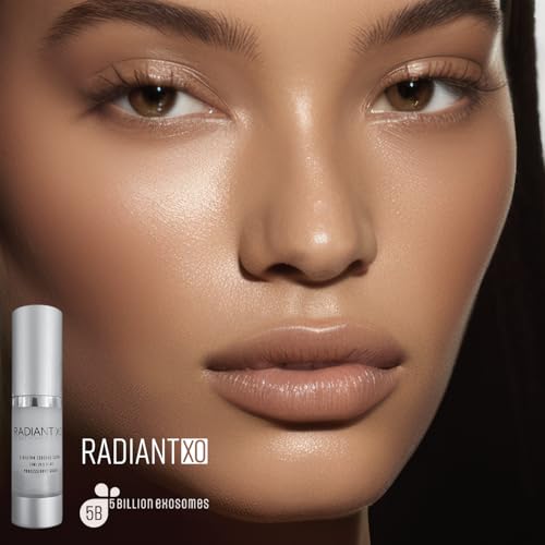 RadiantXO Exosome Serum, 1.0 Fl Oz | 5 Billion Exosomes & 700 Growth Factors, Proprietary Stabilization, Supports Collagen, Radiant & Youthful-Looking Complexion, Regeneration, Next-Gen Daily Skincare