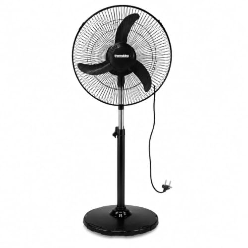 Image of Thermoking Bullet 400mm High Speed Pedestal Fan | 2200 RPM Powerful Air Delivery | Adjustable Height | Heavy Duty Stand Fan | 3 Speed Control | Home, Office, Shop & Industrial Use