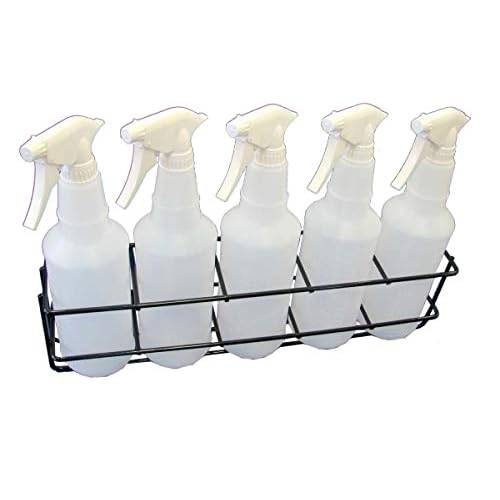 TCD Parts Spray Bottle Storage Rack – Mountable – Holds 5 Bottles – Heavy Duty