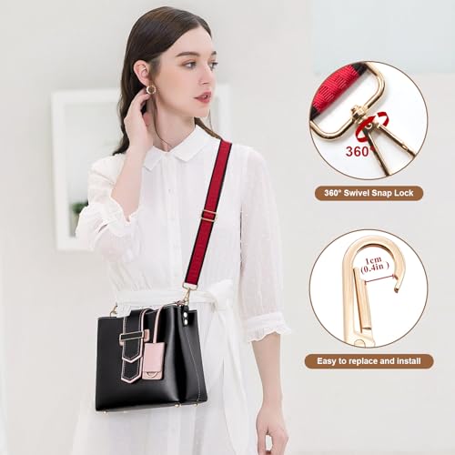 Image of Long Keeper Purse Strap Wide 3.8cm Shoulder Strap Crossbody Bag Strap Replacement Adjustable Guitar Straps for Women Handbags