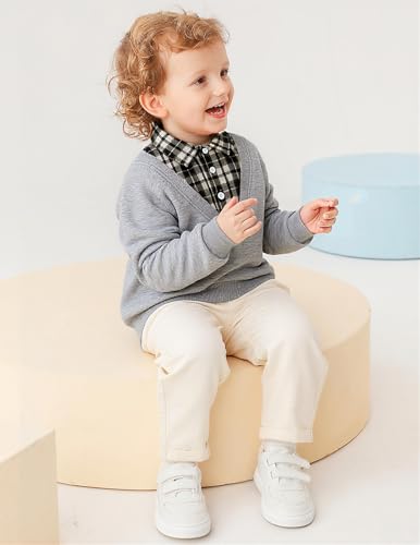 ALISISTER Toddler Boys Sweatshirt Crewneck Thin Long Sleeve Shirts 2-6 Years3