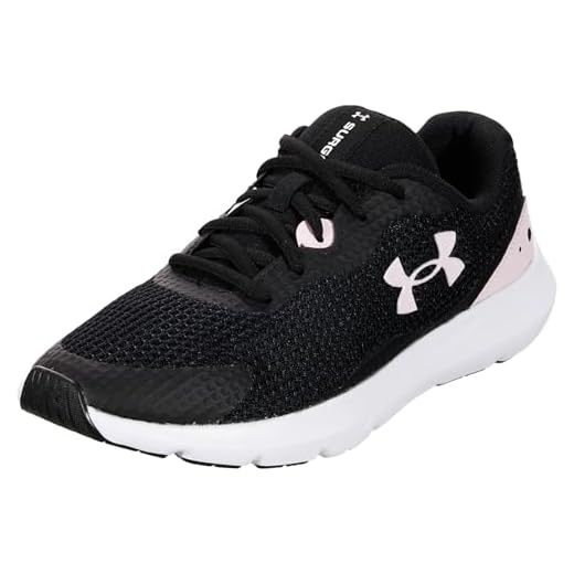 Under Armour Ua W Surge 3, Zapatillas para correr Mujer, Black White White, 37.5 EU
