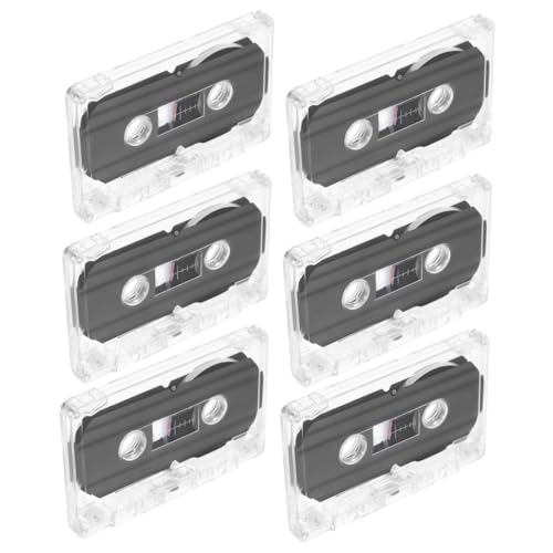 WATIIFUFU 60���^���Ή���̃I�[�f�B�I�J�Z�b�g�e�[�v 6�Z�b�g �����P�[�X���� �ϋv���d�� �|�[�^�u���}�C�N���J�Z�b�g���R�[�_�[�p