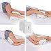 Abco Tech Memory Foam Knee Pillow with Cooling Gel - Knee Wedge Pillow, Leg Pillow for Side Sleepers, Pregnancy, Spine Alignment, Pain Relief - Pillow for Between Knees While Sleeping + Washable Cover