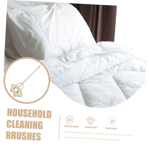 IWOWHERO Long Handle Quilt and Carpet Duster Tool with Imitation Rattan Weaving Durable Plastic Rug Beater for Efficient Dust Removal Cushions and Household Textiles - Thumbnail 7