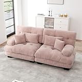 canapé rose pale Assise profonde comme sur un nuage : Les coussins d’assise pour offrir un maintien souple et élastique. Grâce à leur forme profonde, ils soutiennent efficacement le bas du dos et la taille. Associés à des coussins décoratifs et un coussin lombaire, ils assurent un confort optimal, que vous lisiez, regardiez la télévision ou discutiez en famille.
