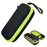 NIYATA Electric Shaver and Trimmer Organizer Storage Bag, Hard Travel Case for Philips Norelco OneBlade 360 & Pro, Braun Series 3/5/7/9, Wahl, Hatteker (Green)