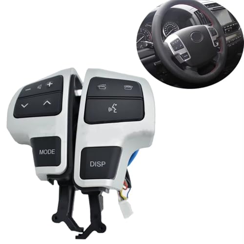 Botón de interruptor de control de audio del volante para Land Cruiser 2008 4