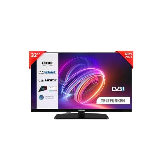 Telefunken Smart TV 32" Full HD 32TEFHD750Z, TV LED 32 Pollici, Compatibile con Alexa e Google Assistant, DVB-I, Digitale DVB-T2, Dolby Vision HDR10, USB, 2023