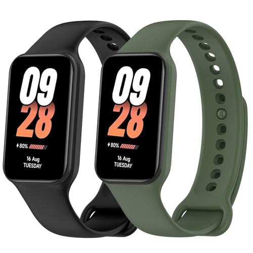 [DQQCQQ] �V���R�������o���h for Xiaomi Smart Band 8 Active/Redmi Smart Band 2 �ƌ݊������� ���� �j�� �A�\�t�g�V���R�� �X�|�[�c�o���h ���������f�� Xiaomi Band 8 active�V��