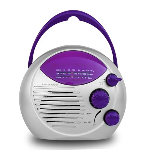 Radio de salle de bain à piles AM/FM pour ne plus s'ennuyer
