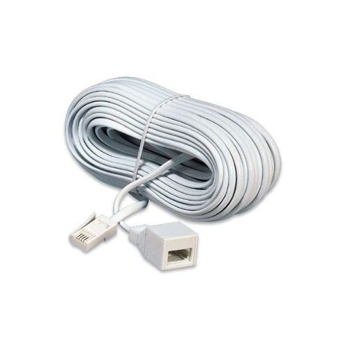 Telephone Extension Lead, 20M Long Phone Extension Cord for Phones, Faxes, Modems