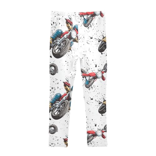 ZZKKO Girls Leggings Motorbike Toddler Girls Clothes Leggings for Girls Toddler Girls Leggings 3-4T2