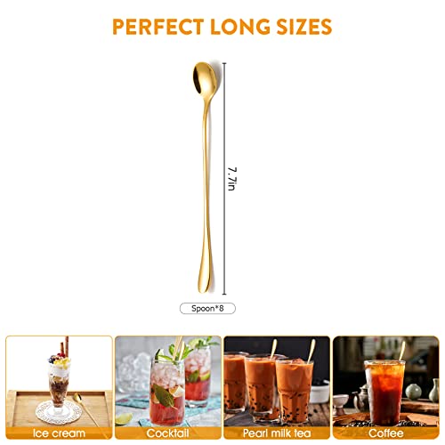 Kitware 1624S Gold Ice Teaspoons Set Of 8 Pieces thumb #2