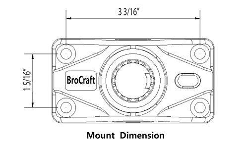 Brocraft 2Pcs Power Lock Fully Adjustable Rod Holder #TOP6