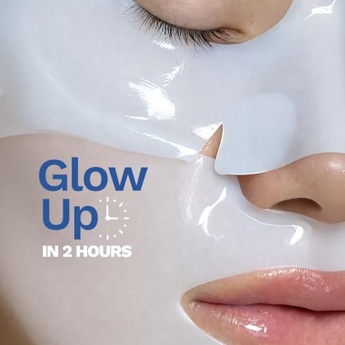 Image of FURR Korean Glass Skin Collagen Mask | Glow Up In 2 Hours | Deep Hydration, Barrier Repair, Moisture Lock | Plant & Marine Collagen | Overnight Face Mask Sheet