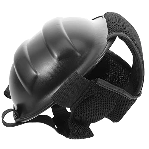 KOMBIUDA Casco De Boxeo Equipo De Combate De Karate para Casco De Bateo Adulto Suministros De Boxeo Casco De Lucha Libre para Adultos Tocados para Lucha Libre Poliéster Black