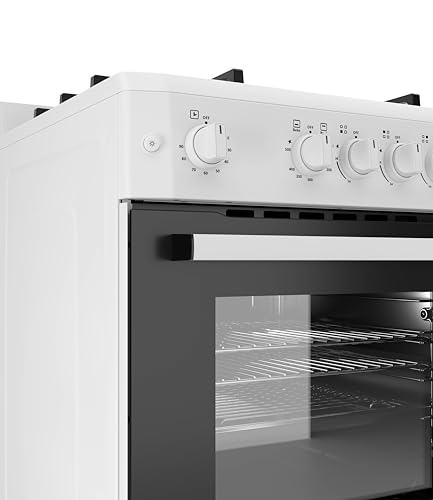 PremiumLevella 24\" Gas Range with 4 Burners and 2.7 Cu. Ft. Oven Capacity (White)
