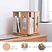 LCJQ Home Bookshelf One-Storey All-Solid Wood Combination Bookshelf 360 Degree Revolvable Capacity Bookshelf Mostly Used for Young Students ​Shelves (Color : Natural)