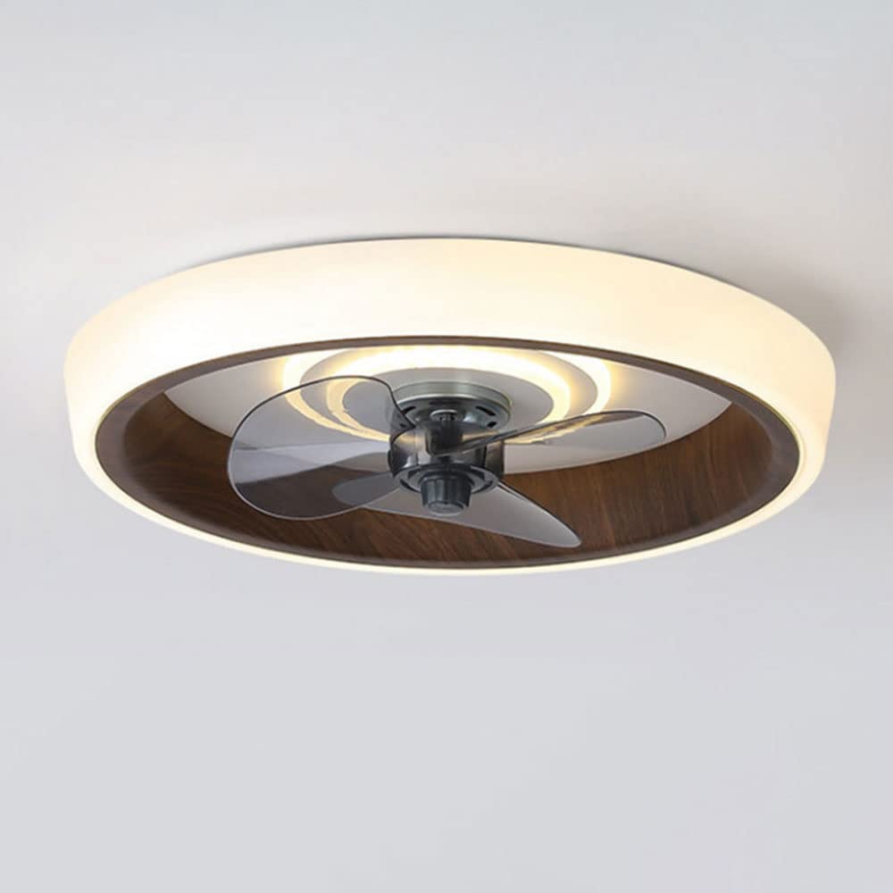 Ventilateur de plafond muet pour dormir au frais avec plafonnier LED dimmable
