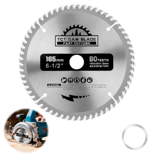 Flintronic Sägeblatt 165mm für Winkelschleifer, Kreissägeblatt 165 x 20 mm