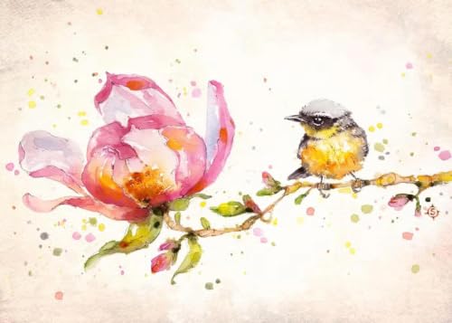 Póster de naturaleza y cuadro de acuarela de 50x70cm con ilustraciones de animales