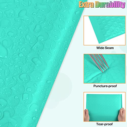 8.5 X 12 Inch Bubble Mailers 30 Pack, Self-Seal Poly Padded Envelope, Waterproof Shipping Bags For Small Business, Teal #TOP3