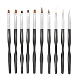 ❤️Perfektes Geschenk: Dieser Nagel-Werkzeugsatz enthält 10 Nagelbürsten. Jede Bürste hat ihre eigene Funktion und wird Ihren unterschiedlichen Bedürfnissen gerecht. Er ist ein Muss für die Nagelkunst von Frauen, geeignet für Freunde oder Schwestern und daher auch eine perfekte Wahl für Muttertagsgeschenke.