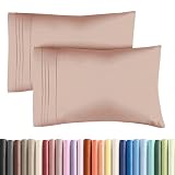 Queen Pillow Cases Set of 2 - Ultra Soft Hotel Quality Pillowcase Covers - Comfy, Cozy & Wrinkle Free - Shrinkage, Stain and Fade Resistant - Machine Washable Pillow Protectors - 2 Piece Set - Mauve