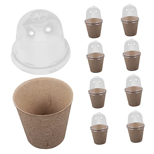 Happyyami 1 Juego Macetas De Plántulas Biodegradables Maceteros Plantas Suculento Macetas De Jardin Plant Pot Maceta De Papel Macetas De Vivero De Papel El Plastico 10 Piezas