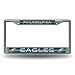 NFL Philadelphia Eagles Bling Chrome License Plate Frame with Glitter Accent