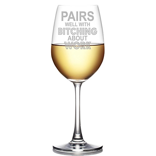 Copa grabada para vino de 18 oz